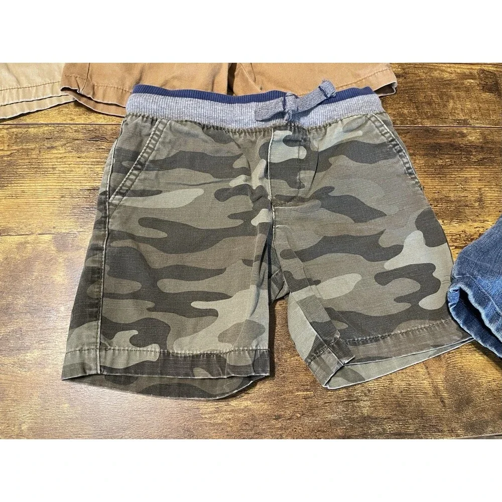 Boys Shorts Mixed Lot Sz 3T Carter’s Garanimals Chino Denim Camo Surf 6 Pack